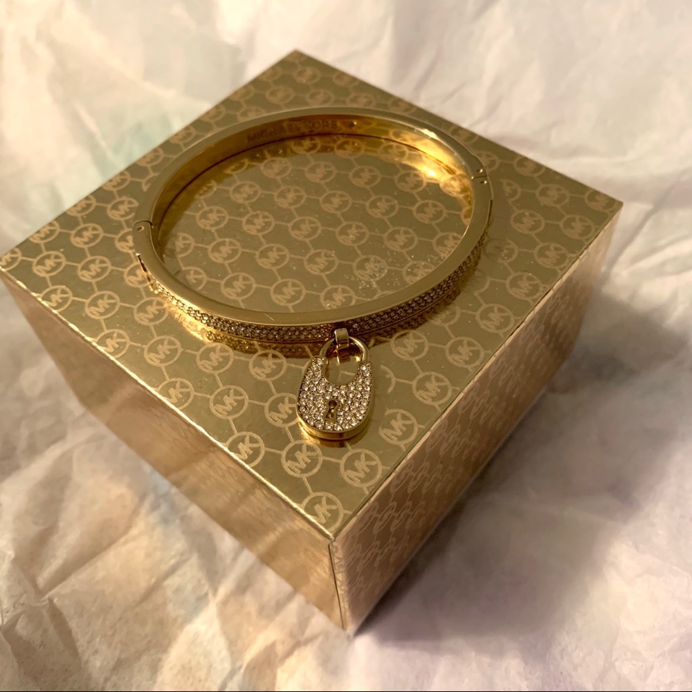 Michael Kors pave lock bracelet